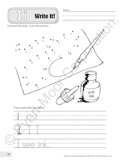 Aperçu du contenu 5_Jumbo Fun with the Alphabet, Grade PreK - 1, Teacher Resource