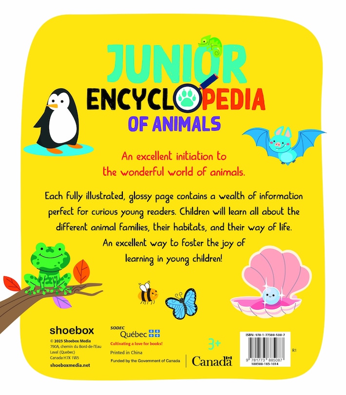Couverture arri&egrave;re_Junior Encyclopedia of Animals