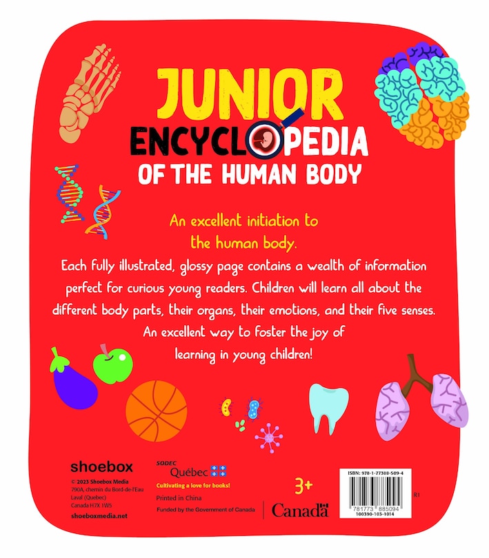 Couverture arri&egrave;re_JUNIOR ENCYCLOPEDIA OF HUMAN BODY