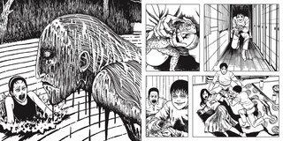 Sample content 2_Junji Ito Collection: A Twisted Horror Coloring Book