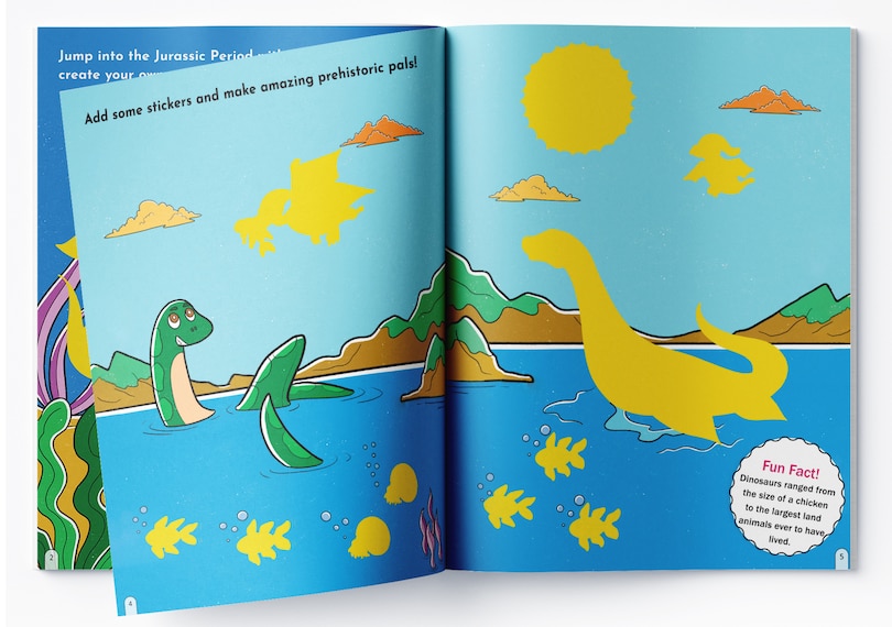 Aper&ccedil;u du contenu 2_Jurassic Joyride Dinosaur Sticker Activity Book For Kids
