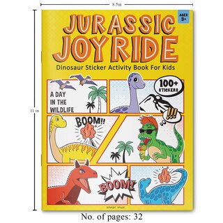 Aper&ccedil;u du contenu 4_Jurassic Joyride Dinosaur Sticker Activity Book For Kids