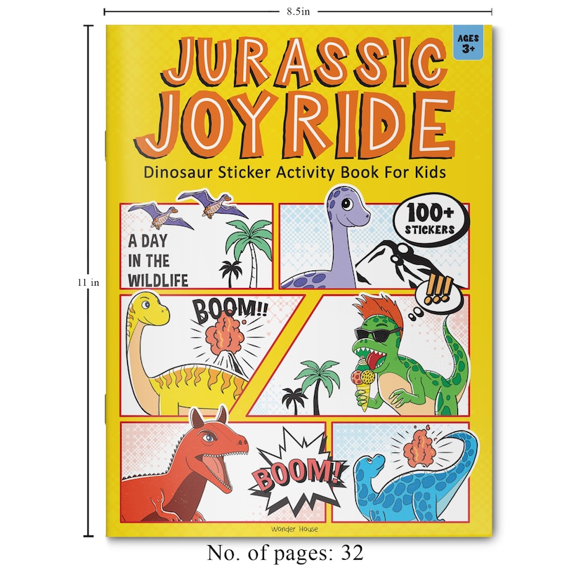 Aper&ccedil;u du contenu 4_Jurassic Joyride Dinosaur Sticker Activity Book For Kids