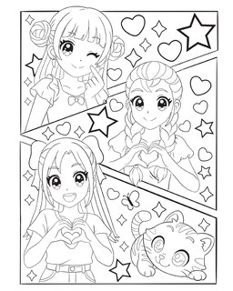 Sample content_K-Pop Fandom Coloring Pages: Kawaii Special