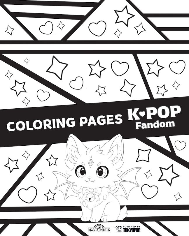 Sample content 2_K-Pop Fandom Coloring Pages: Kawaii Special