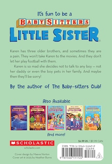 Back cover_Karen's Brothers (Baby-sitters Little Sister #17)