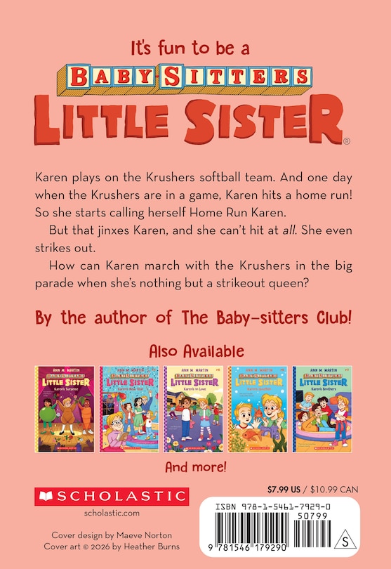 Couverture arrière_Karen's Home Run (Baby-sitters Little Sister #18)