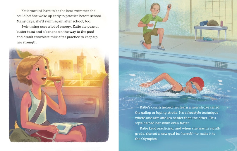 Aperçu du contenu_Katie Ledecky: A Little Golden Book Biography