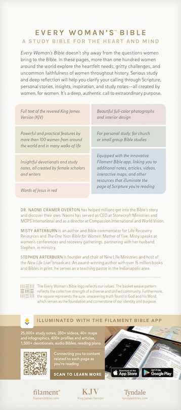 Couverture arri&egrave;re_KJV Every Woman's Bible, Filament Enabled (Hardcover, Plum, Red Letter)