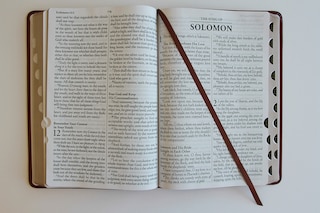 Aperçu du contenu 2_KJV Holy Bible, Giant Print Thinline Large format, Brown Premium Imitation Leath er with Ribbon Marker, Red Letter, and Thumb Index