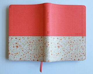 Sample content 3_KJV Holy Bible, Large Print Handy Size format, 2 Piece Pink Floral Leathersoft with Ribbon Marker, Red Letter, Thumb Index