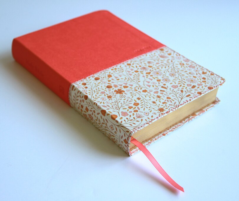 Sample content 5_KJV Holy Bible, Large Print Handy Size format, 2 Piece Pink Floral Leathersoft with Ribbon Marker, Red Letter, Thumb Index