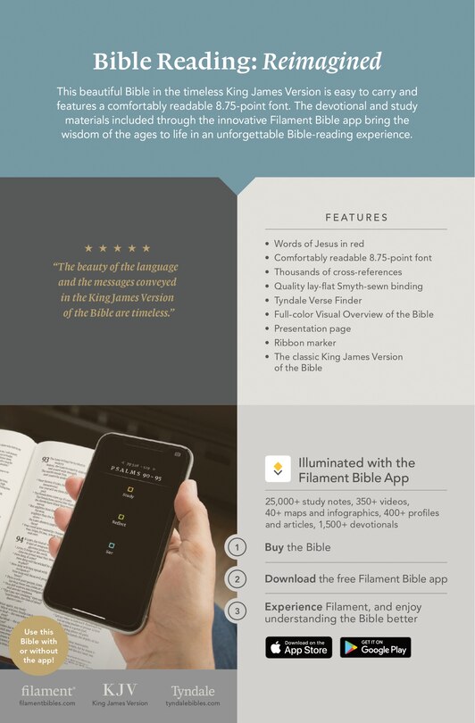 Back cover_KJV Thinline Reference Bible, Filament Enabled (LeatherLike, Floral Frame Purple, Red Letter)