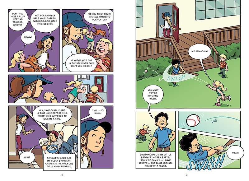 Aperçu du contenu 2_Kristy and the Walking Disaster: A Graphic Novel (the Baby-Sitters Club #16)