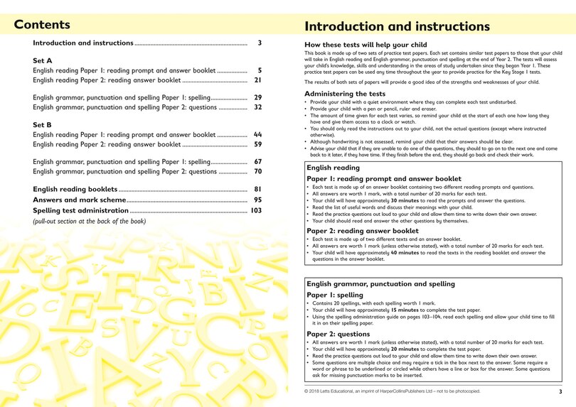 Aper&ccedil;u du contenu 4_KS1 Maths and English SATs Practice Test Papers