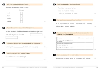 Sample content 2_KS2 English Grammar, Punctuation and Spelling SATs Practice Test Papers: 2018 tests (Letts KS2 SATs Success)