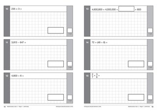 Aper&ccedil;u du contenu_KS2 Maths SATs Practice Papers