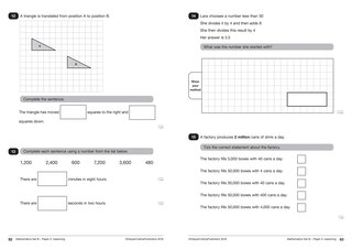 Aper&ccedil;u du contenu 4_KS2 Maths SATs Practice Papers