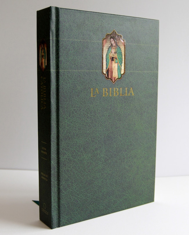 Sample content 2_La Biblia Católica: Edición letra grande, HC, verde con índice, Virgen de Guadalupe en la cubierta / Catholic Bible. HC, Green, index, with Viigin of Guadalu