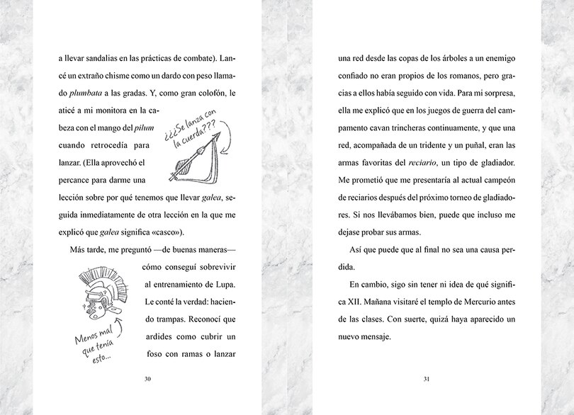 Aperçu du contenu 2_La maldición del campamento Júpiter / Camp Jupiter Classified : A Probatio's Journal: An Official Rick Riordan Companion Book