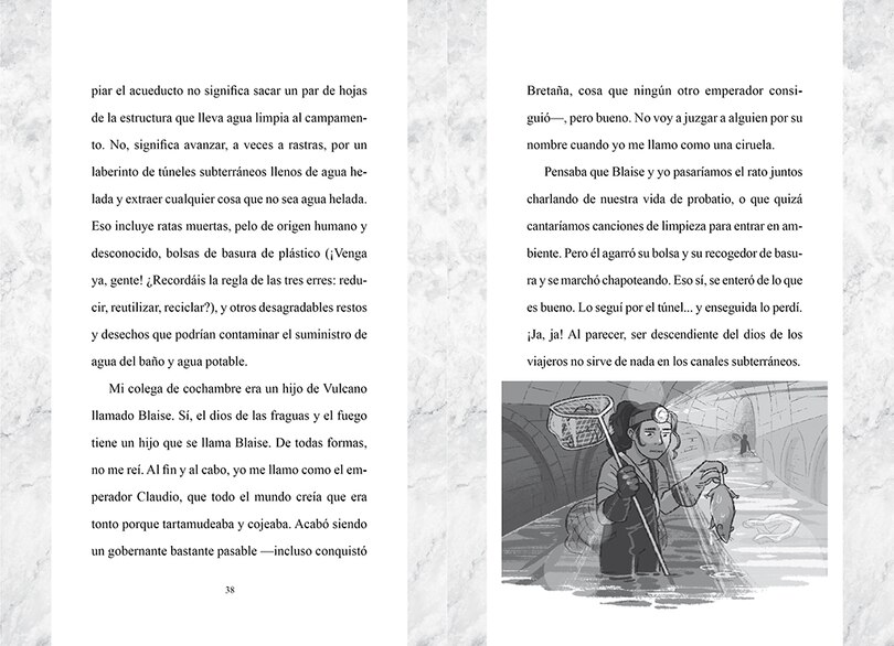 Aperçu du contenu 3_La maldición del campamento Júpiter / Camp Jupiter Classified : A Probatio's Journal: An Official Rick Riordan Companion Book