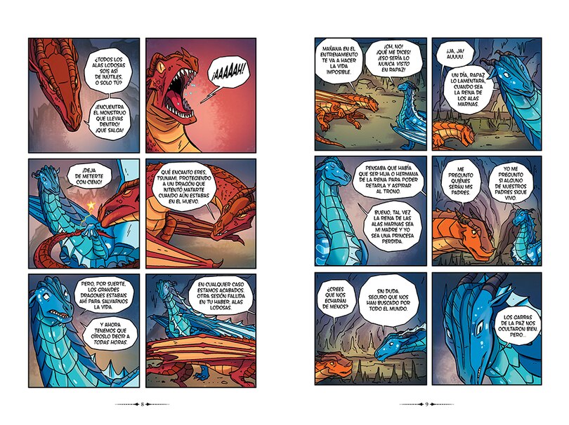 Aperçu du contenu_La profecía (Novela gráfica) / The Dragonet Prophecy (Graphic Novel)
