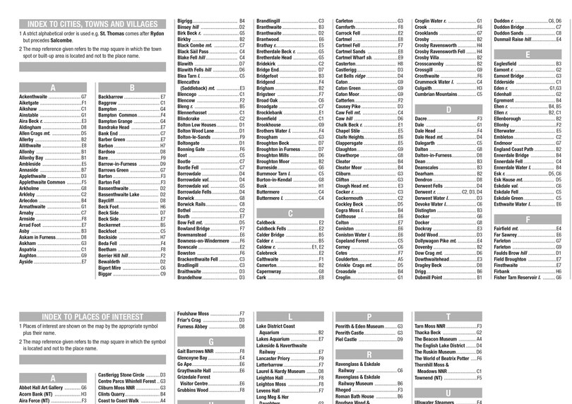 Sample content_Lake District A-Z Visitors Map