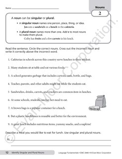 Aperçu du contenu_Language Fundamentals, Grade 6 Teacher Resource