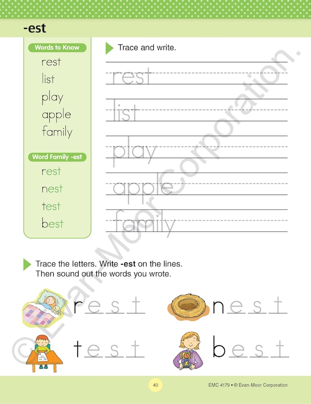 Sample content 3_Language Skills, Grade 1 Workbook