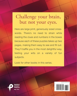 Couverture arri&egrave;re_Large Print Crosswords #4