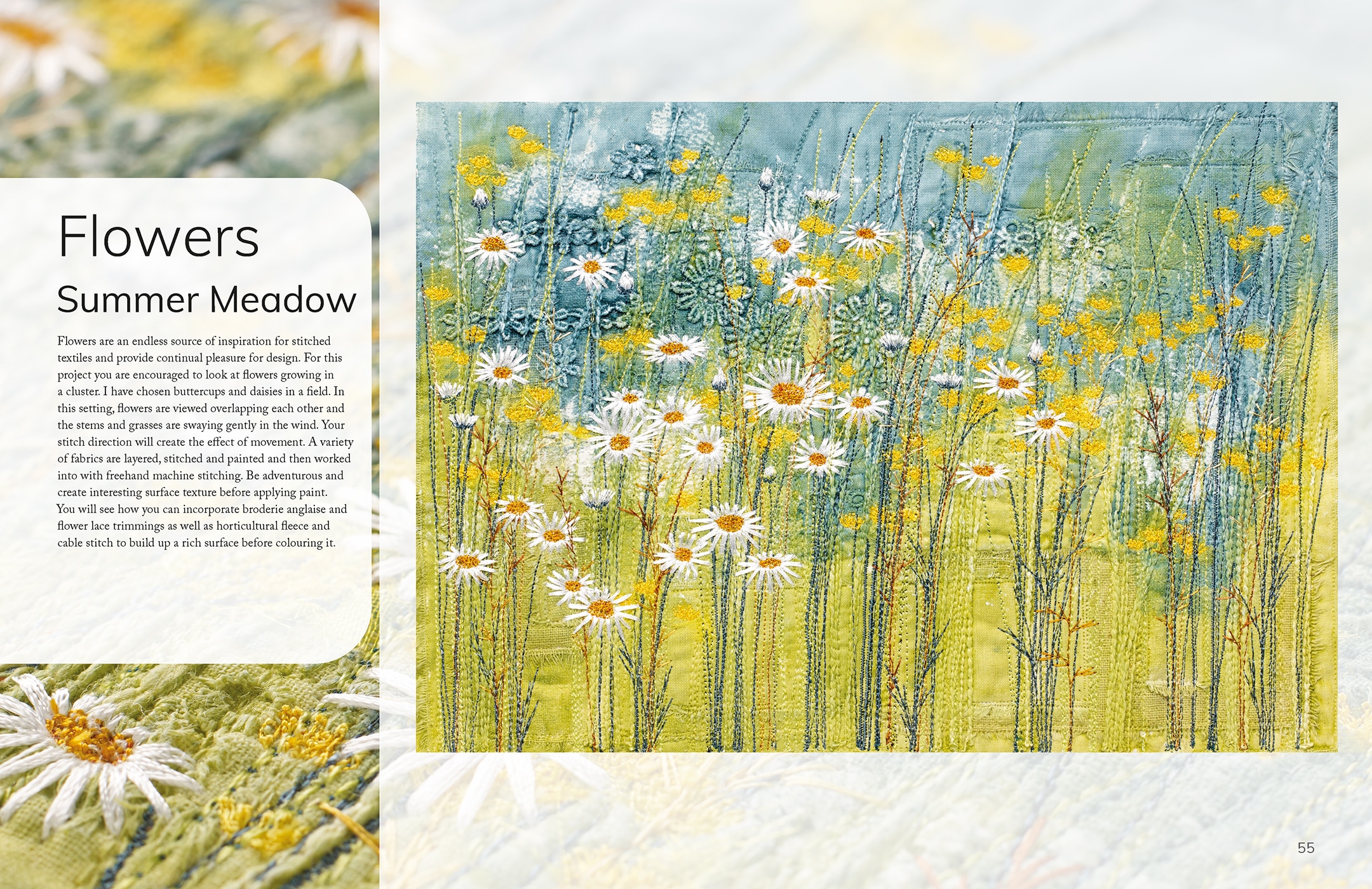 Layer, Paint And Stitch: Create Textile Art With Machine And Hand