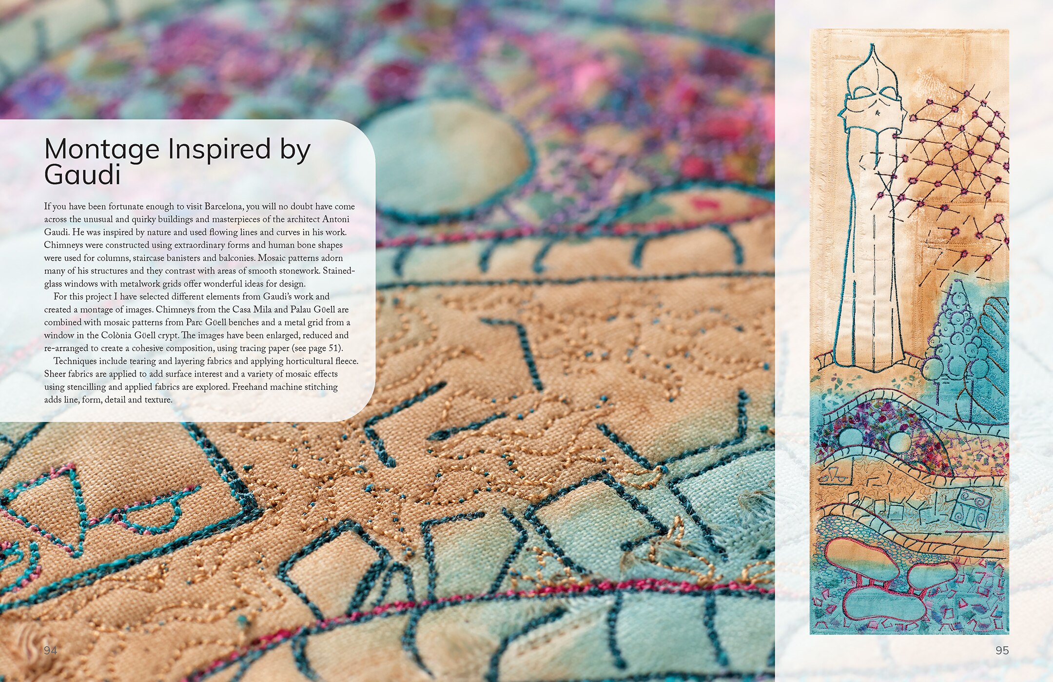 Layer, Paint And Stitch: Create Textile Art With Machine And Hand Layer, Paint And Stitch: Create Textile Art With Machine And Hand