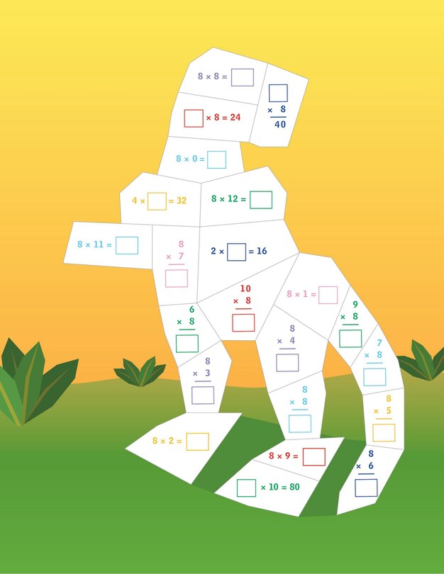 Sample content 4_Learn by Sticker: Multiplication