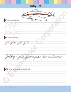 Sample content 3_Learning Line: Cursive Writing, Grade 2 - 3 Workbook