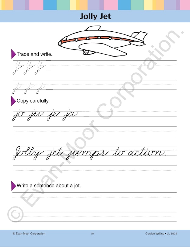 Sample content 3_Learning Line: Cursive Writing, Grade 2 - 3 Workbook