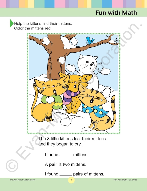 Sample content_Learning Line: Fun with Math, Kindergarten - Grade 1 Workbook