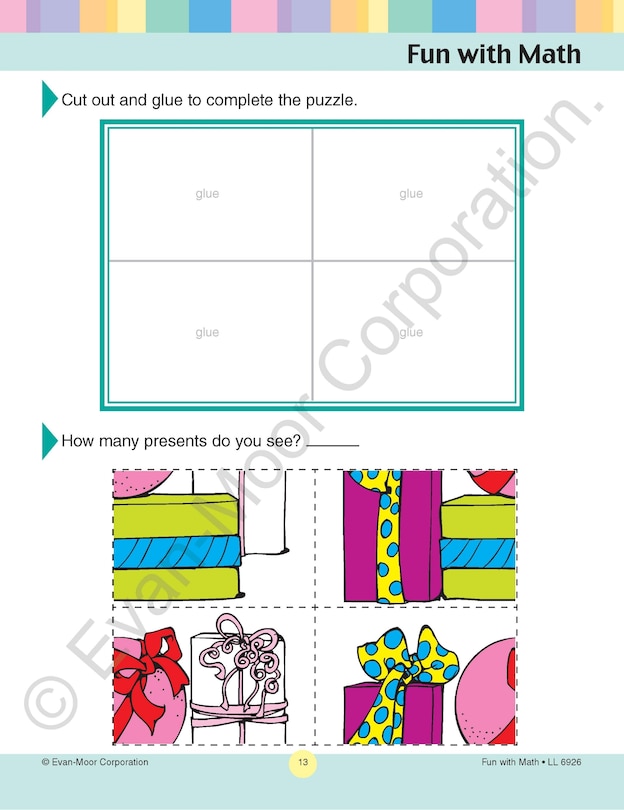 Sample content 3_Learning Line: Fun with Math, Kindergarten - Grade 1 Workbook