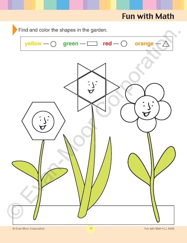 Sample content 4_Learning Line: Fun with Math, Kindergarten - Grade 1 Workbook