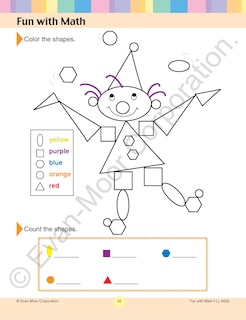 Sample content 5_Learning Line: Fun with Math, Kindergarten - Grade 1 Workbook