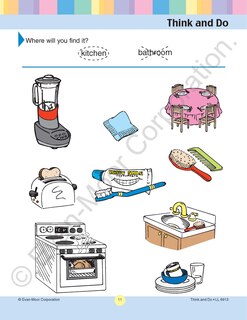 Aperçu du contenu 4_Learning Line: Think and Do, PreK - Kindergarten Workbook