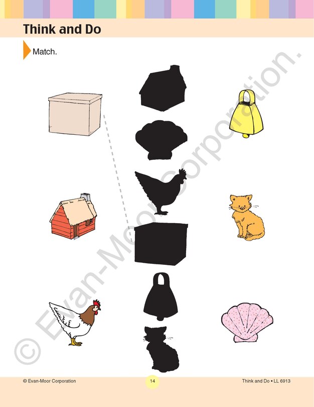 Aperçu du contenu 5_Learning Line: Think and Do, PreK - Kindergarten Workbook