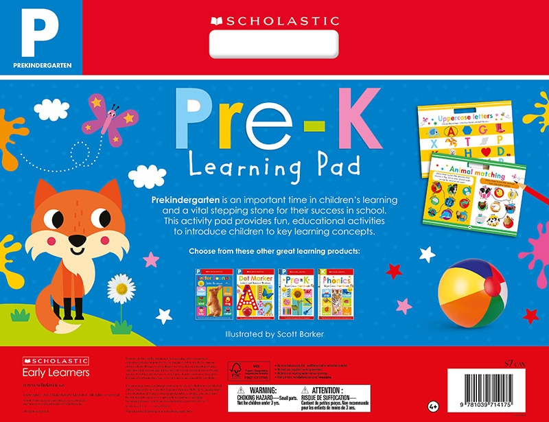 Couverture arri&egrave;re_Learning Pad Pre-K Learning Pad