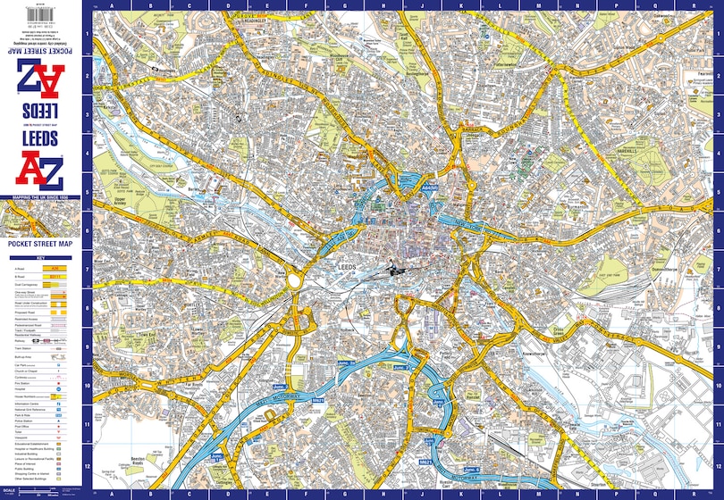 Aperçu du contenu 2_Leeds A-Z Pocket Street Map