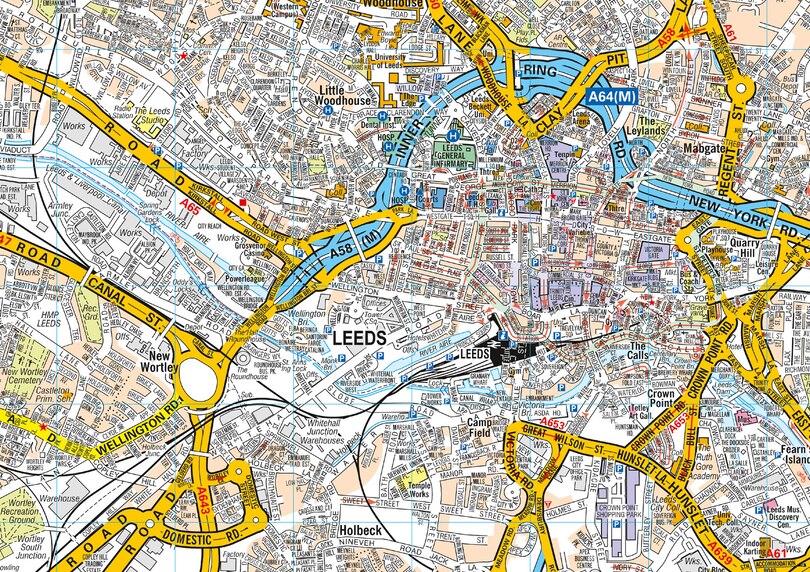 Aperçu du contenu 3_Leeds A-Z Pocket Street Map