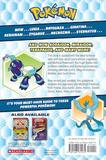 Back cover_Legendary and Mythical Guidebook: Deluxe Updated Edition (Pokémon)