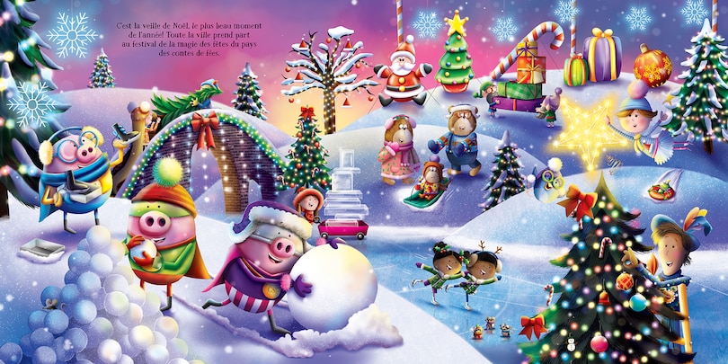 Aperçu du contenu_Les trois petits cochons superhéros : Joyeux Noël!
