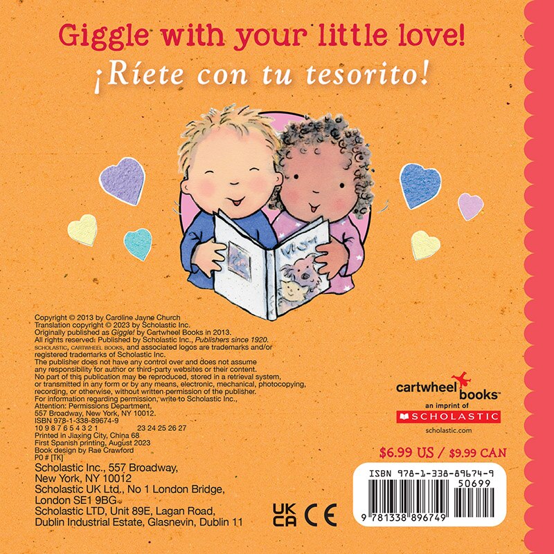 Back cover_Let&rsquo;s Giggle! / &iexcl;A re&iacute;r! (Scholastic Bilingual)