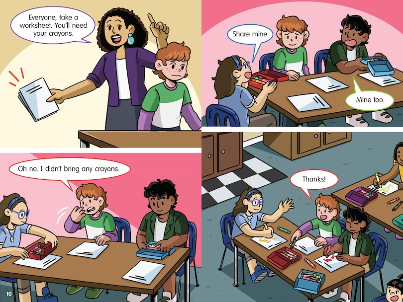 Sample content 3_Let's Be Friends: An Acorn Book (Pine School Pals #1)