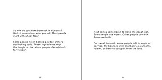 Sample content_Let's Eat Bannock!