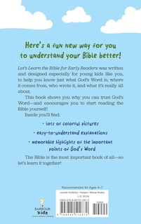 Back cover_Let's Learn the Bible for Early Readers